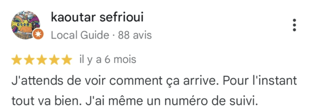 SmartColis review client 4